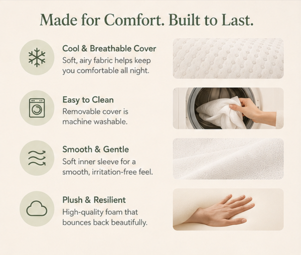 Aploomb Ultra Contour Pillow, top view