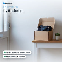 30-day returns on unused items and free tracked UK delivery