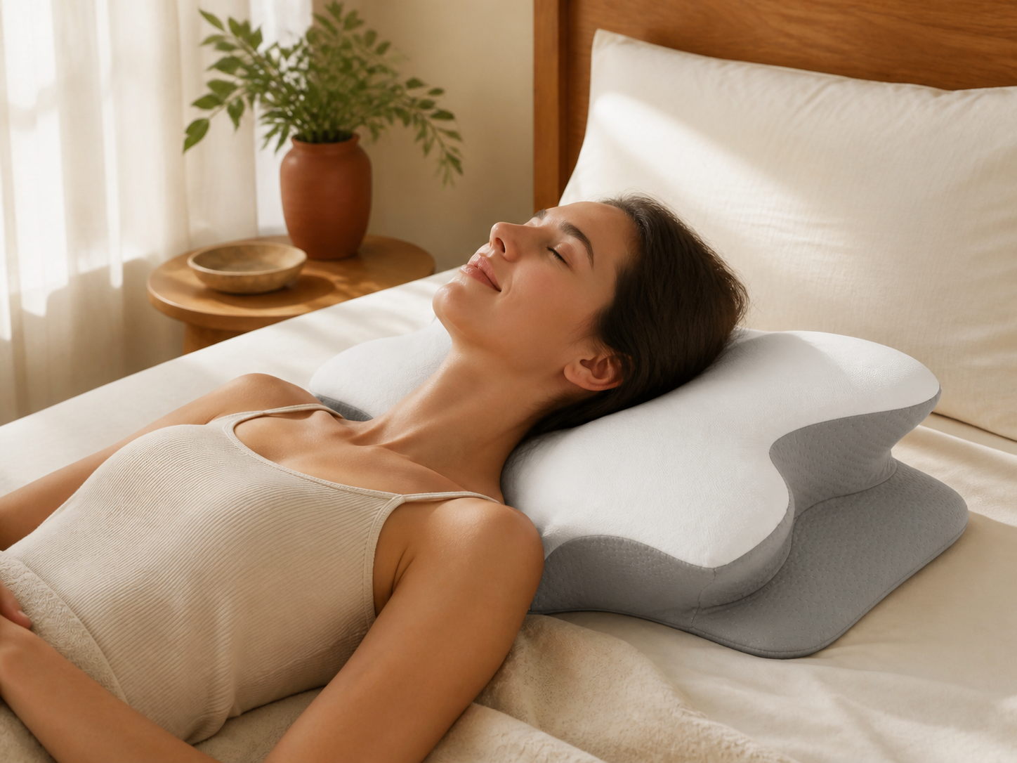 Aploomb Ultra Contour Relief Pillow lifestyle image