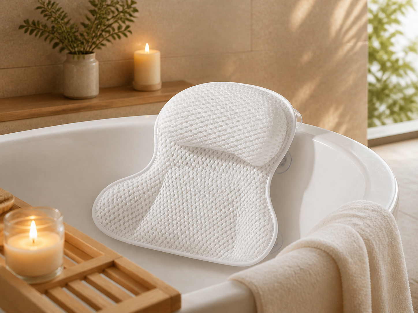 Aploomb Wave Bath Pillow lifestyle image